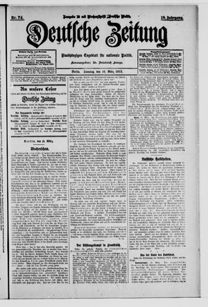 Deutsche Zeitung on Mar 16, 1913
