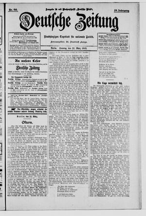 Deutsche Zeitung vom 23.03.1913