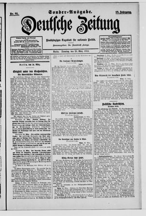 Deutsche Zeitung vom 25.03.1913