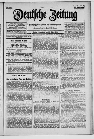 Deutsche Zeitung on Mar 29, 1913