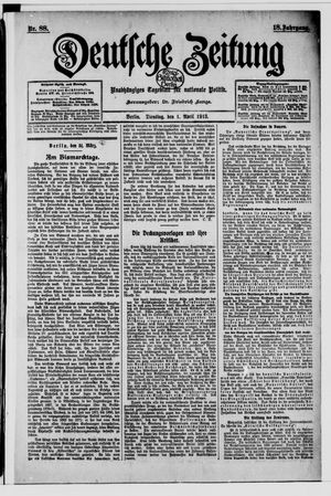 Deutsche Zeitung vom 01.04.1913
