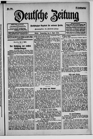 Deutsche Zeitung on Apr 3, 1913