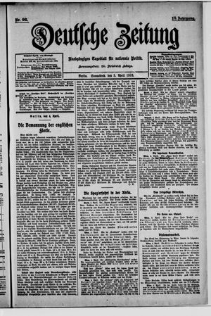 Deutsche Zeitung on Apr 5, 1913