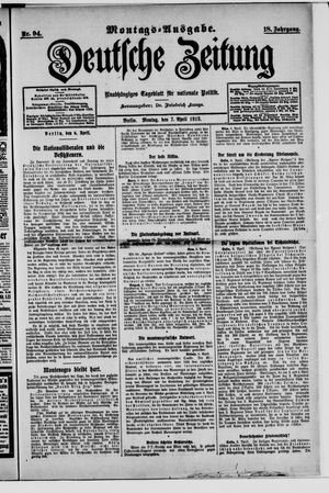 Deutsche Zeitung vom 07.04.1913