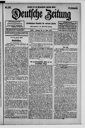 Deutsche Zeitung on Apr 13, 1913