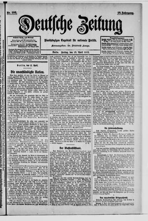 Deutsche Zeitung on Apr 18, 1913