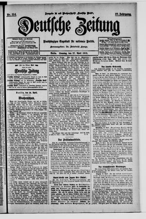 Deutsche Zeitung on Apr 27, 1913