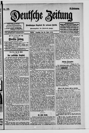 Deutsche Zeitung vom 29.04.1913