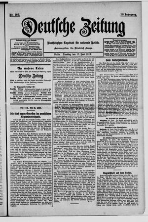 Deutsche Zeitung vom 17.06.1913