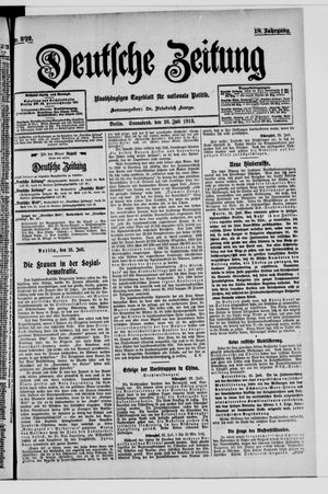Deutsche Zeitung vom 26.07.1913