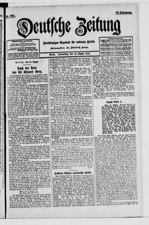 Deutsche Zeitung vom 14.08.1913
