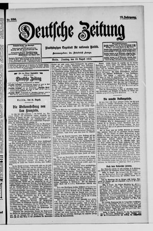 Deutsche Zeitung vom 19.08.1913