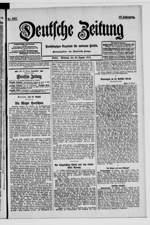 Deutsche Zeitung vom 20.08.1913