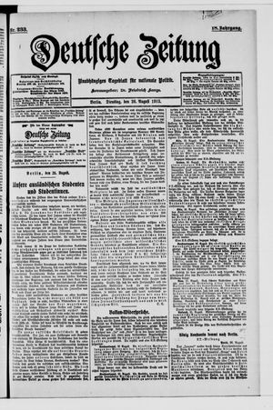 Deutsche Zeitung vom 26.08.1913