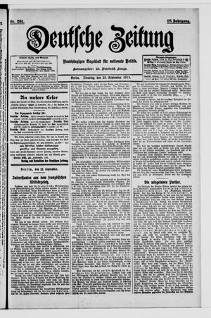 Deutsche Zeitung vom 23.09.1913