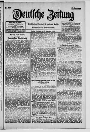 Deutsche Zeitung vom 07.11.1913