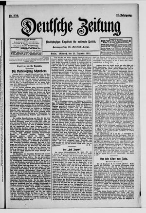Deutsche Zeitung vom 24.12.1913