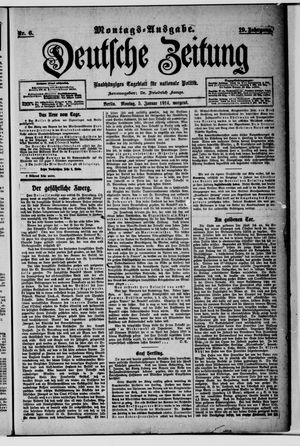 Deutsche Zeitung vom 05.01.1914