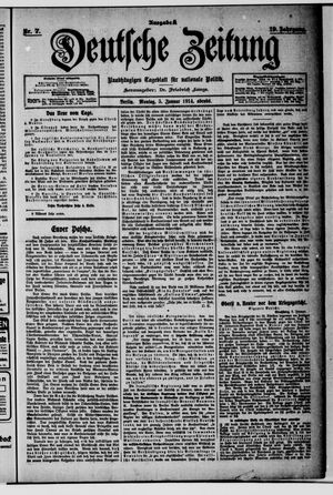 Deutsche Zeitung vom 05.01.1914