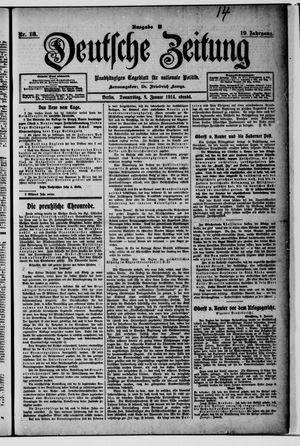 Deutsche Zeitung vom 08.01.1914
