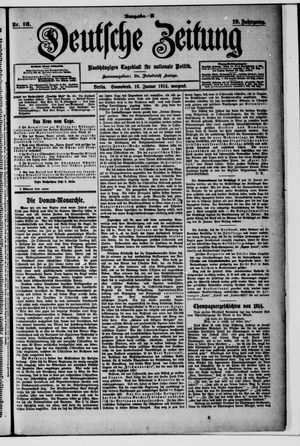 Deutsche Zeitung vom 10.01.1914