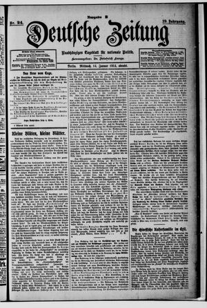 Deutsche Zeitung on Jan 14, 1914