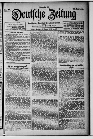 Deutsche Zeitung on Jan 16, 1914