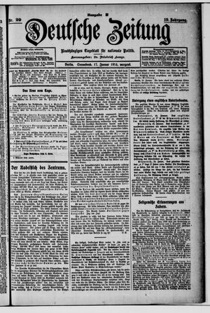 Deutsche Zeitung vom 17.01.1914