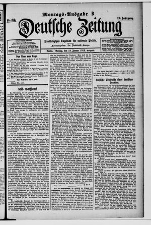 Deutsche Zeitung on Jan 19, 1914