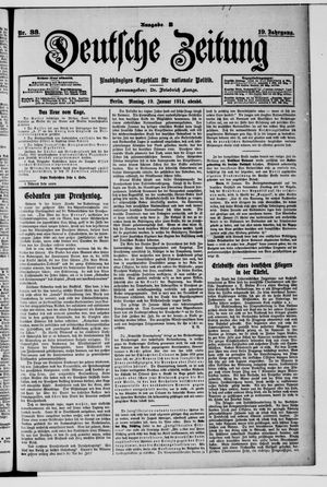 Deutsche Zeitung vom 19.01.1914