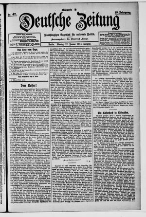 Deutsche Zeitung vom 27.01.1914