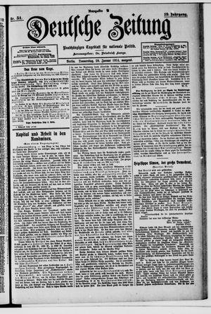 Deutsche Zeitung vom 29.01.1914
