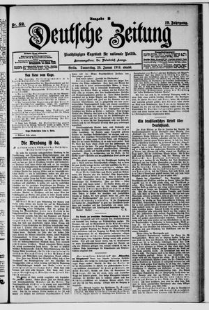 Deutsche Zeitung on Jan 29, 1914