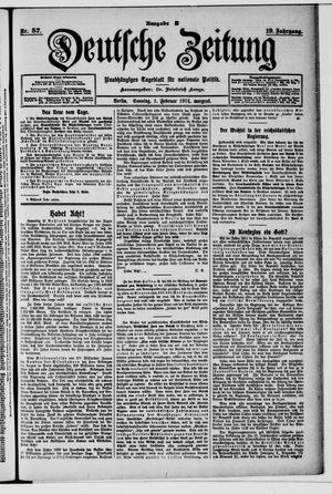 Deutsche Zeitung on Feb 1, 1914