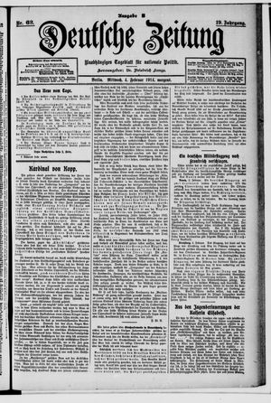 Deutsche Zeitung on Feb 4, 1914