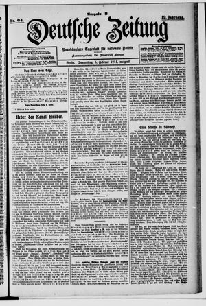 Deutsche Zeitung on Feb 5, 1914