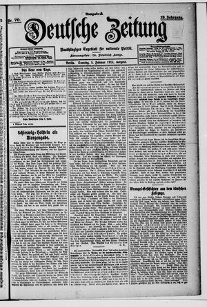 Deutsche Zeitung vom 08.02.1914