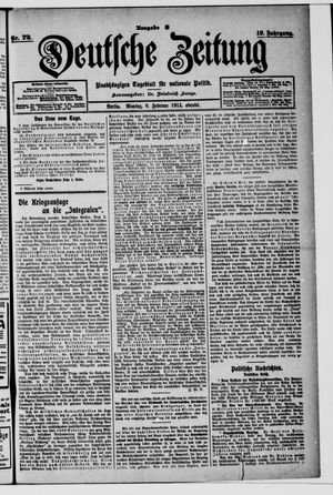 Deutsche Zeitung vom 09.02.1914