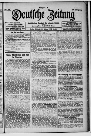 Deutsche Zeitung vom 11.02.1914