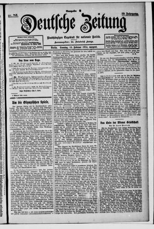 Deutsche Zeitung on Feb 15, 1914