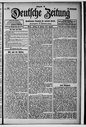 Deutsche Zeitung vom 20.02.1914