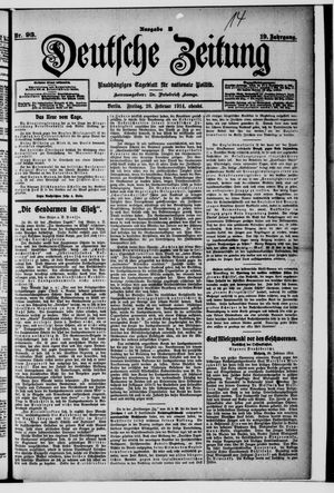 Deutsche Zeitung vom 20.02.1914