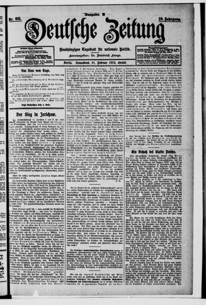 Deutsche Zeitung vom 21.02.1914