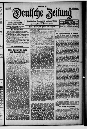 Deutsche Zeitung vom 22.02.1914