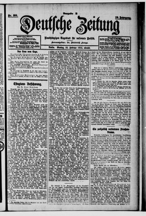 Deutsche Zeitung on Feb 23, 1914