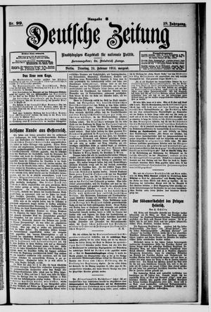 Deutsche Zeitung vom 24.02.1914
