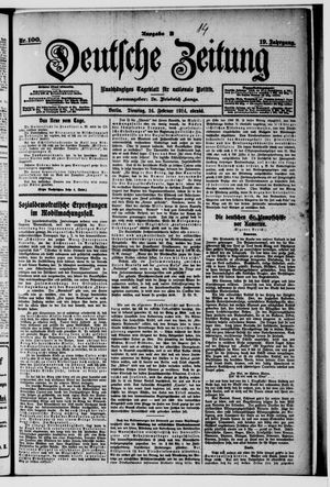 Deutsche Zeitung vom 24.02.1914