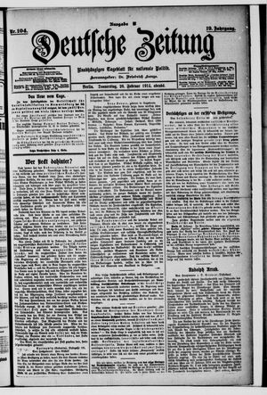 Deutsche Zeitung vom 26.02.1914