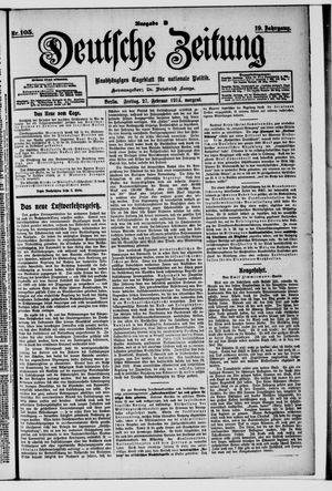 Deutsche Zeitung vom 27.02.1914