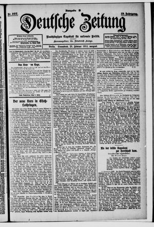 Deutsche Zeitung vom 28.02.1914